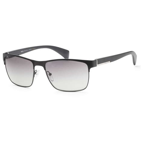 prada 51os fad3m1|Prada Grey Rectangular Men's Sunglasses PR 51OS FAD3M1 58.